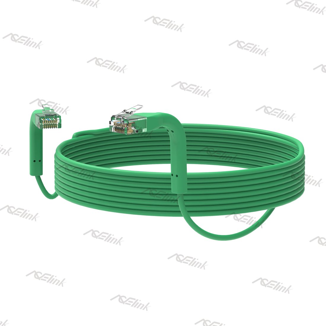 CAT.6A Ultra Flexible U/UTP 32AWG Slim Patch Cable   Green