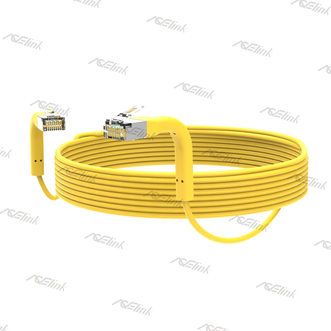 CAT.6A Ultra Flexible U/FTP 32AWG Slim Patch Cable   Yellow