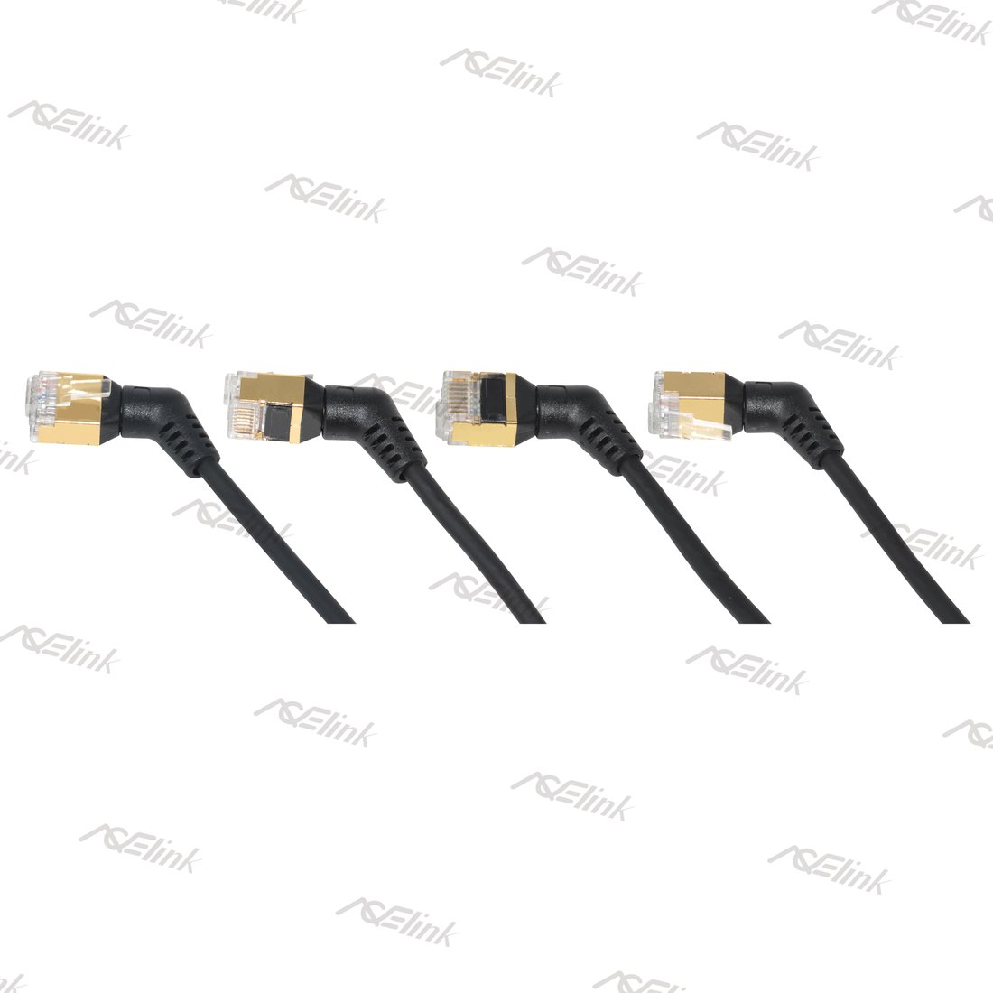 360°Rotatable Angled Slim Cat.7 U/FTP 32AWG PVC Patch Cable