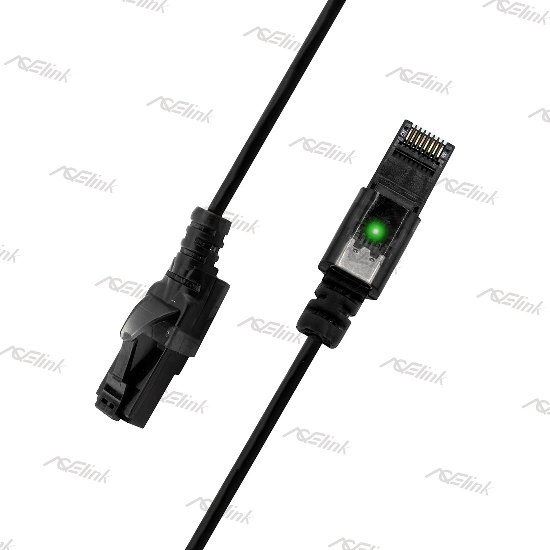 UTP CAT.6A Slim Smart Tracing Cable with LED Flash Powered by USB-C