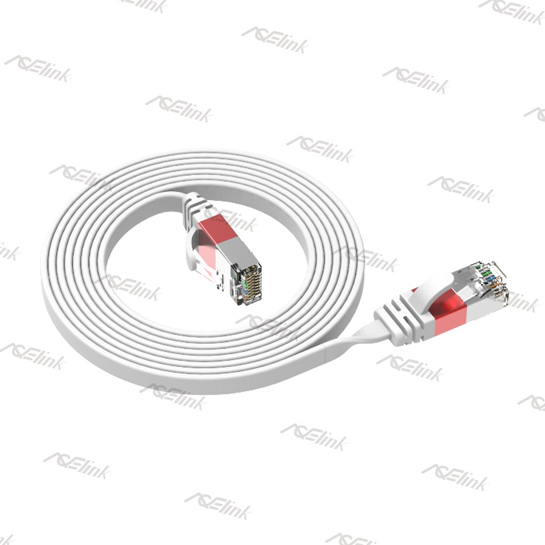 CAT.6A U/FTP 32AWG Flat Cable with Color-Coding Identification